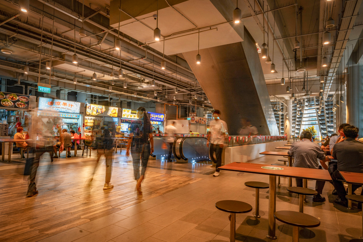 Market Street Hawker Centre within CapitaSpring